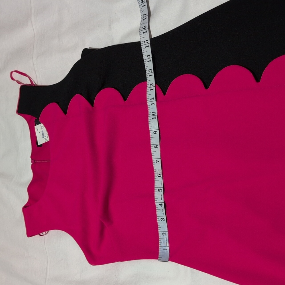 GLAMOUR women's Pink/Black dress. - Picture 6 of 9